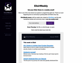 elixirweekly.net screenshot