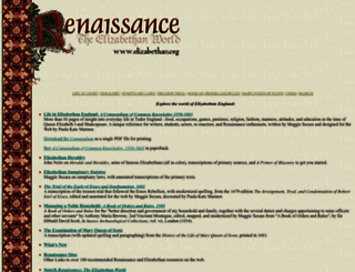 elizabethan.org screenshot