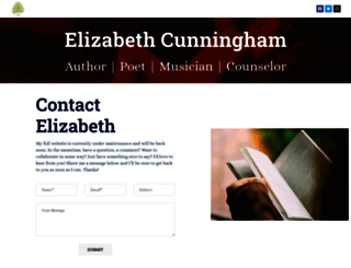 elizabethcunninghamwrites.com screenshot