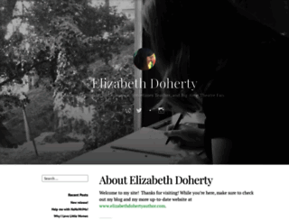 elizabethdohertyauthor.wordpress.com screenshot