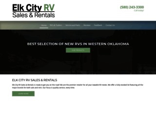 elkcityrvsales.com screenshot