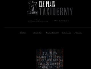 elkplaintaxidermy.com screenshot