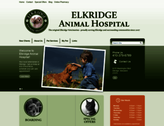 elkridgevet.com screenshot