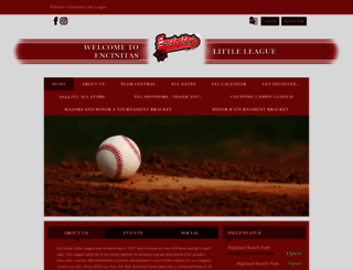 ellbaseball.org screenshot