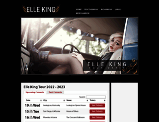 ellekingtour.com screenshot