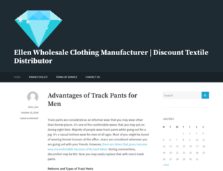 ellen-clothing-manufacturer.com screenshot