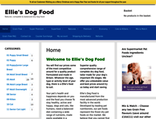 elliesdogfood.co.uk screenshot