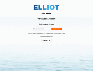 elliotforwater.com screenshot