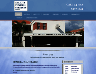 elliottfuneralservices.com.au screenshot