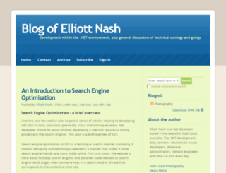 elliottnash.com screenshot