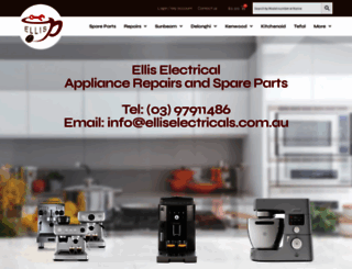 elliselectricals.com.au screenshot