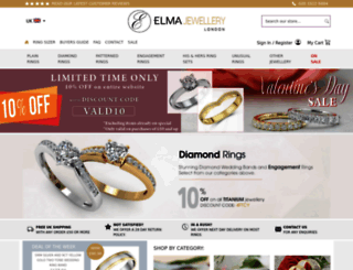 elmajewellery.co.uk screenshot