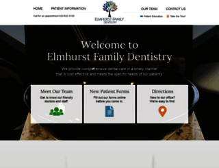 elmhurstfamilydentistry.com screenshot