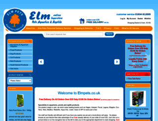 elmpets.co.uk screenshot
