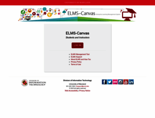 elms.umd.edu screenshot