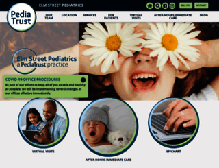 elmstreetpediatrics.pediatrust.com screenshot