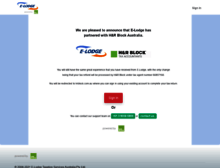elodge.com.au screenshot