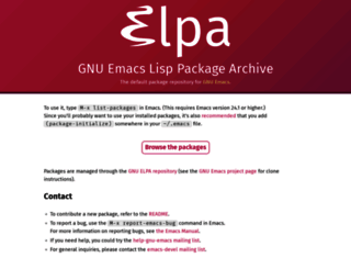 elpa.gnu.org screenshot