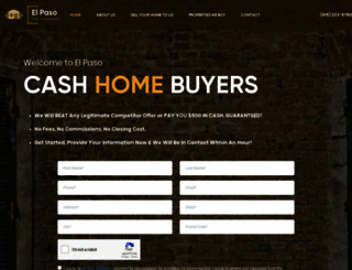 elpasocashhomebuyers.com screenshot