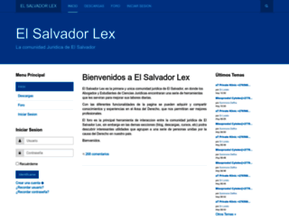 elsalvadorlex.org screenshot