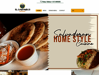 elsantanecorestaurant.com screenshot