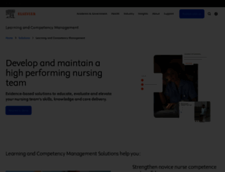 elsevierperformancemanager.com screenshot