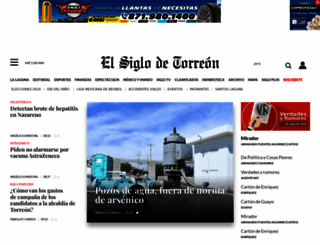 elsiglodetorreon.com.mx screenshot