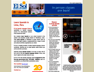 elsol.idiomasperu.com screenshot