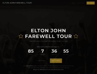 eltonjohnfarewelltour.com screenshot