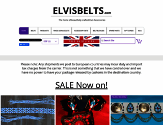 elvisbelts.com screenshot