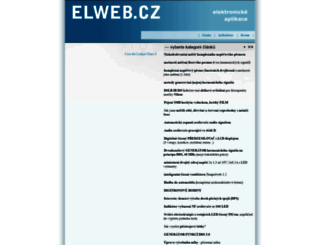 elweb.cz screenshot