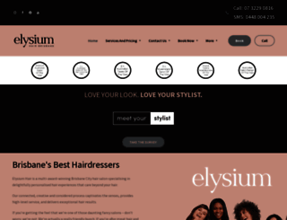 elysiumhairbrisbane.com.au screenshot