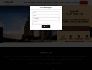 emaar-palmheights.com screenshot