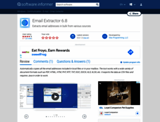 email-extractor.informer.com screenshot