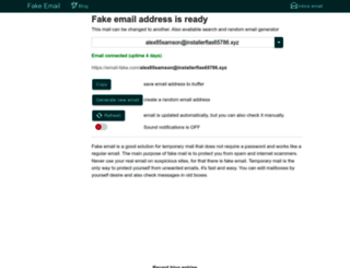 email-fake.com screenshot
