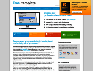 email-newsletter-template.com screenshot