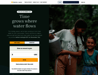 email.charitywater.org screenshot