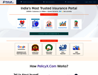 email.policyx.com screenshot
