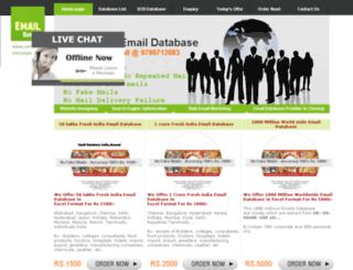 emaildatabase.info screenshot