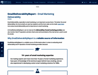 emaildeliverabilityreport.com screenshot
