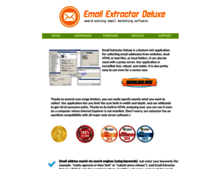 emailextractordeluxe.com screenshot