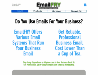 emailfry.com screenshot