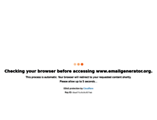 emailgenerator.org screenshot