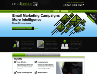 emailjunkies.co.uk screenshot