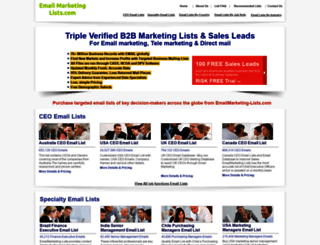 emailmarketing-lists.com screenshot