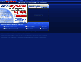 emailmyname.com screenshot