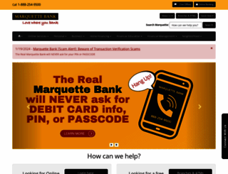 emarquettebank.com screenshot