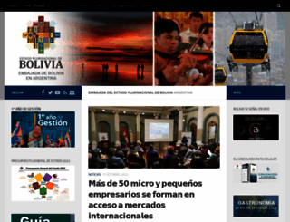 embajadadebolivia.com.ar screenshot