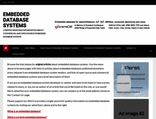embedded-databases.com screenshot