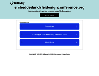 embeddedandvlsidesignconference.org screenshot